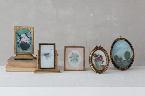 Pewter and Glass Photo Frame