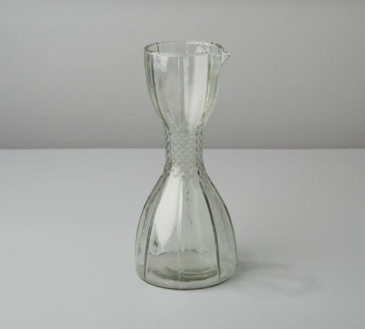 Ruffle Bell Glass Carafe