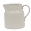 White Stoneware Pitcher