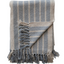 Woven Recycled Cotton Blend Throw with Fringe