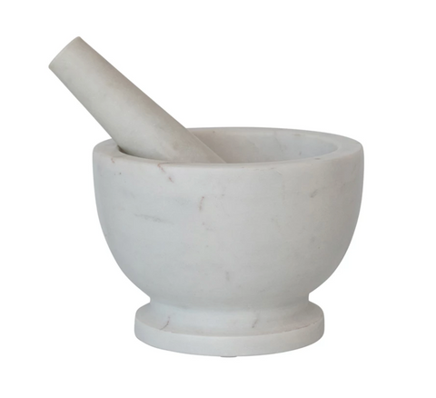 Marble Mortar & Pestle