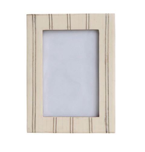 Resin Photo Frame with Metal Inlay