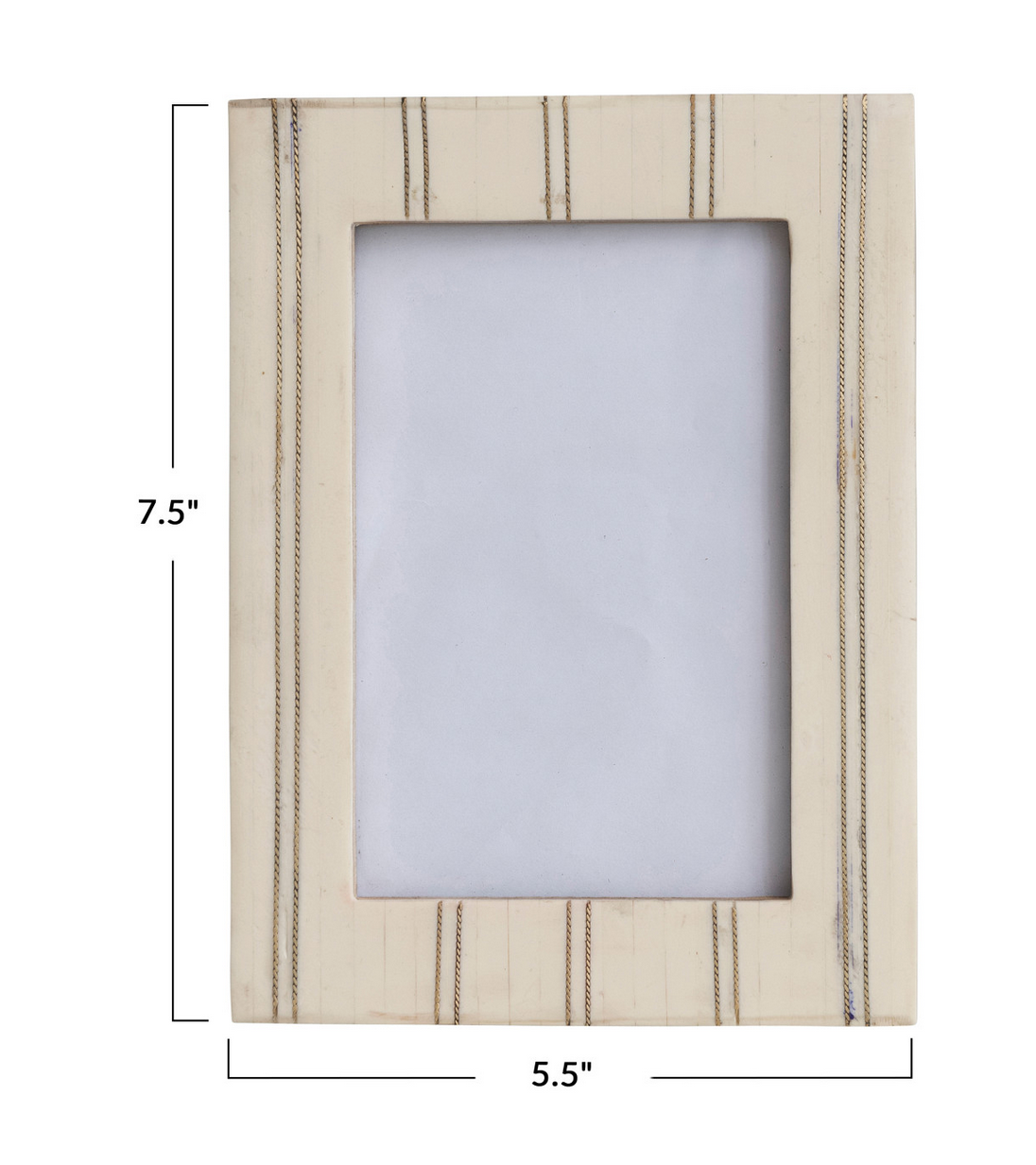 Resin Photo Frame with Metal Inlay