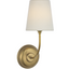 Cordless Vendome Single Sconce with Linen Shade