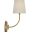 Cordless Vendome Single Sconce with Linen Shade