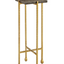 Flying Marble Gold Drink Table