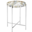 Freya Floral Jade Marble Accent Table