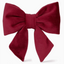 Burgundy Velvet Lady Dog Bow - Large