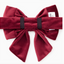 Burgundy Velvet Lady Dog Bow - Large