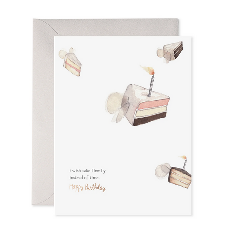 Flying Cake - Birthday Card