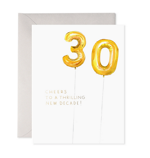 Helium Balloon- Birthday Card