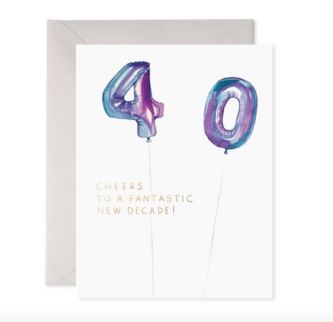 Helium Balloon- Birthday Card