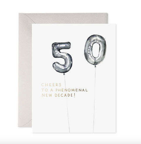 Helium Balloon- Birthday Card