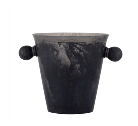 Black Resin Ice Bucket