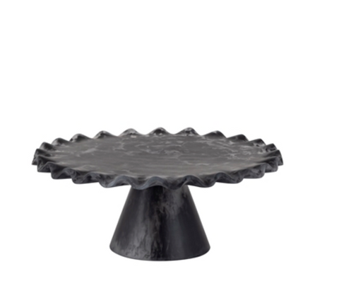 Black Resin Cake Stand