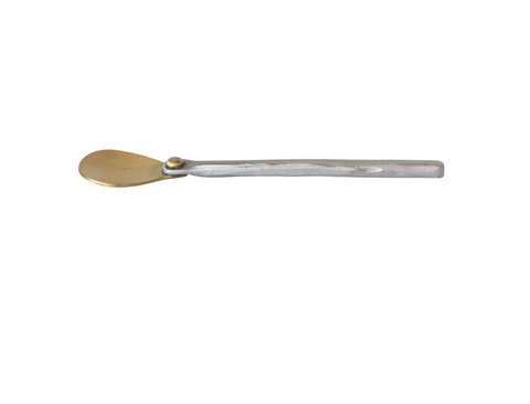 Brass Spoon with Hammered Handle