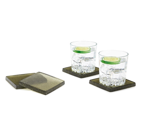 Bubble Glass Coasters S/4