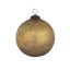 Burnished Gold Glass Ornament