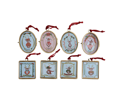 Glass & Metal Photo Frame Ornament