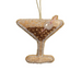 Beaded Fabric Cocktail Ornament