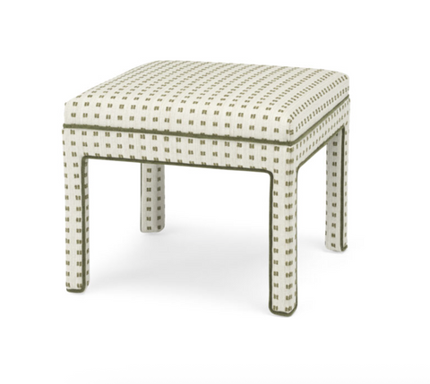 Block Party Moss Ottoman