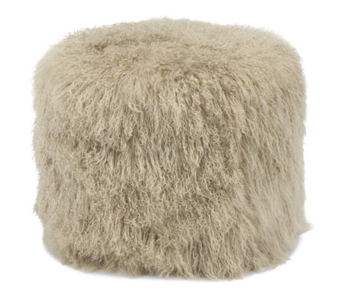 Tibetan Champagne Ottoman