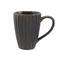 14 oz. Stoneware Ribbed Mug, Reactive Glaze