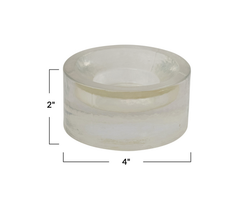 Pressed Glass Tealight Holder
