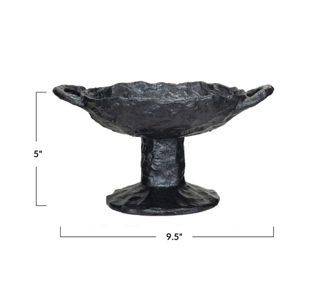 Stoneware Footed Dish with Handles