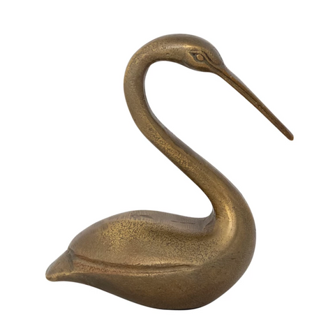 Bird with Brass Finish