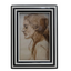 Striped Black & White Photo Frame