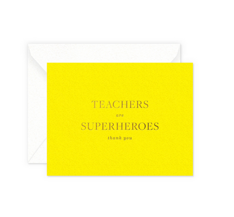 Teachers Are Superheros Card