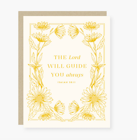 The Lord Will Guide You Card