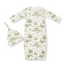 Organic Cotton Newborn Gown & Hat Set