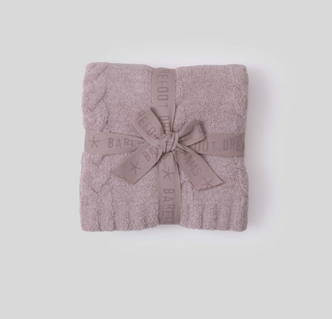 CozyChic Braided Cable Receiving Blanket