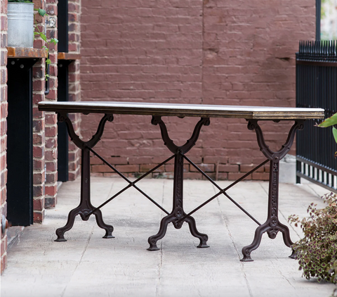 Long Avignon Bistro Marble Table