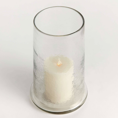 Gabriel Hurricane - Tapered Clear Glass Candle Holder
