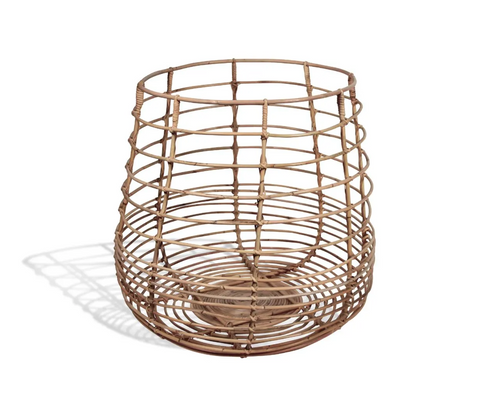 Round Thermal Spa Rattan Basket