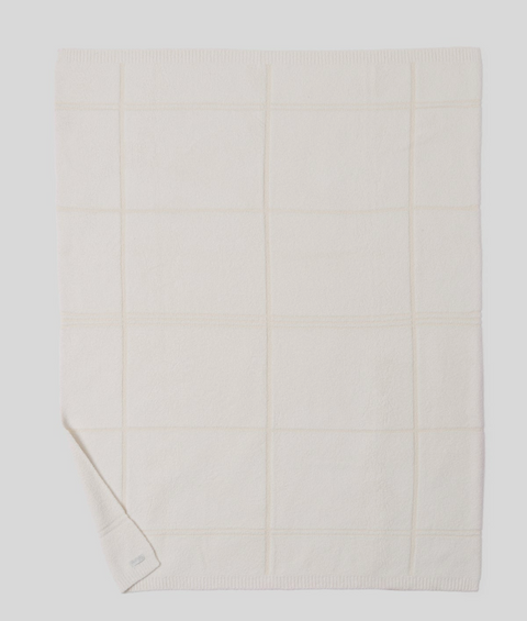 Cozychic Cotton Tonal Plaid Throw - Cream