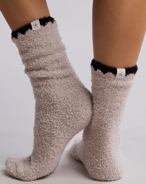 CozyChic Blanket Stitch Socks