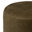 Camino Round Leather Ottoman