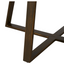 Oval Side Table with Iron Frame