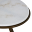 Oval Side Table with Iron Frame