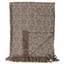 Woven Cotton Jacquard Throw - Floral