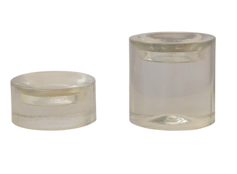 Pressed Glass Tealight Holder