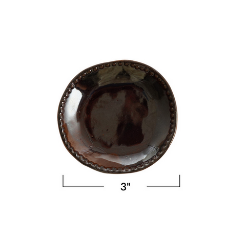 Brown Stoneware Dish
