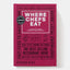 Book titled 'Where Chefs Eat' by Phaidon on a white background