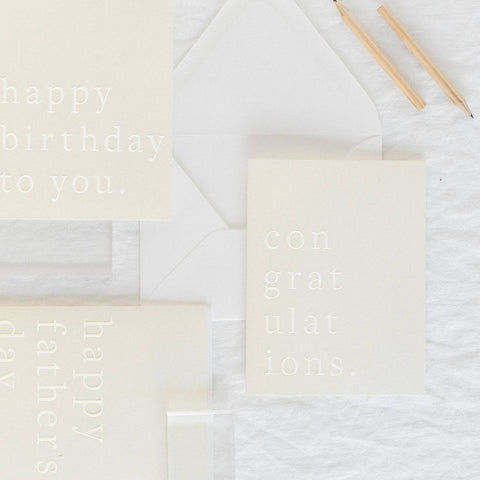 Congratulations Chic Greeting Card