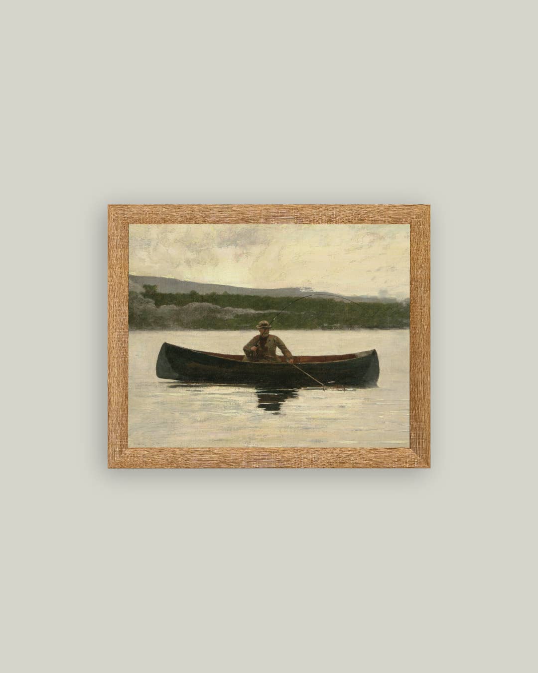 Fisherman Framed Antique Art