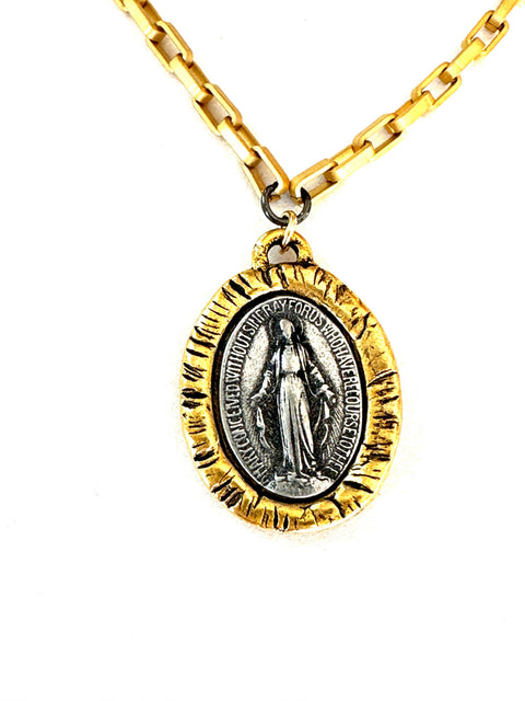Virgin Mary Pendant Necklace